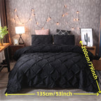 White Pintuck Quilts Cover Set