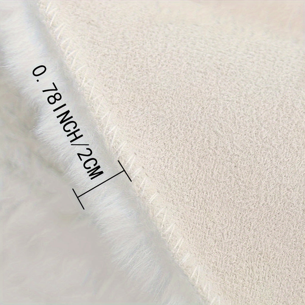 Round Fluffy Rug Soft Plush Circle Area Carpet Bedroom Decor - Image 6
