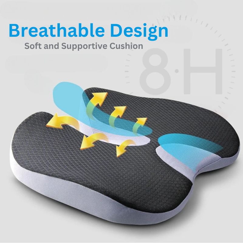 U-Shaped Seat Cushion Posture Support for Car and Office Chairs