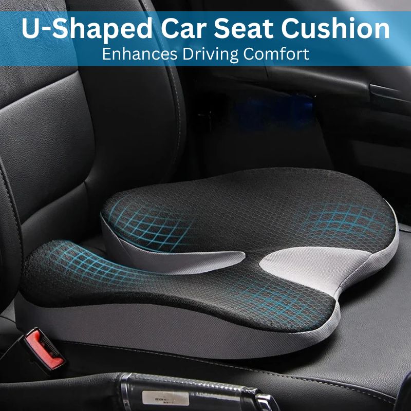 U-Shaped Seat Cushion Posture Support for Car and Office Chairs