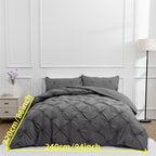 White Pintuck Quilts Cover Set