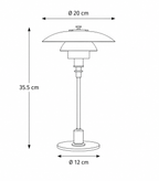 Scandinavian Bedside Table Lamp with Minimalist Glass Shade