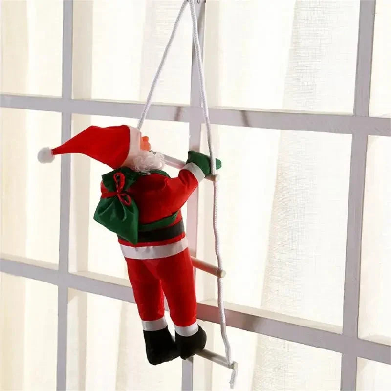 Fabric Climbing Santa Christmas Decoration Rope Ladder - Image 2