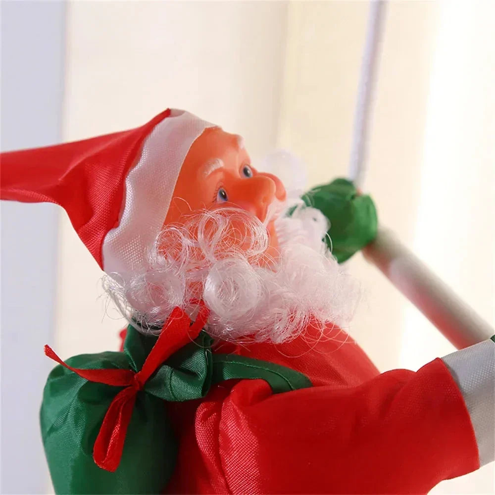 Fabric Climbing Santa Christmas Decoration Rope Ladder - Image 4