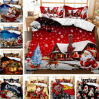 Christmas Duvet Cover Set Digital Print