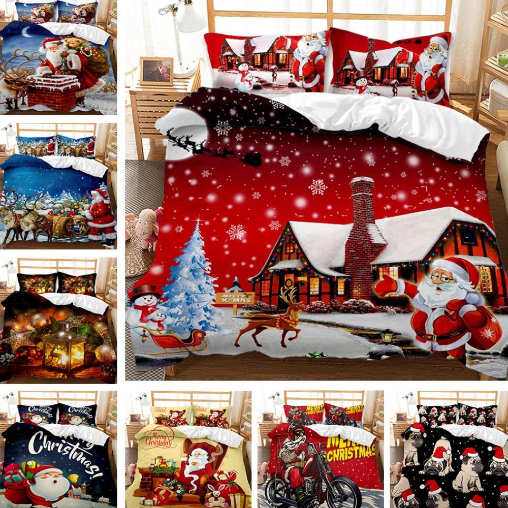 Christmas Duvet Cover Set Digital Print