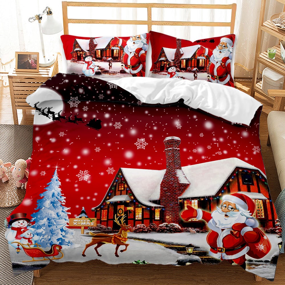 Christmas Duvet Cover Set Digital Print - Image 10