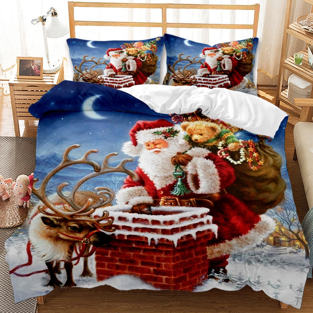 Christmas Duvet Cover Set Digital Print - Image 8