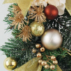 Decorated Artificial Pine Christmas Garland Mesh Ribbon - Image 10