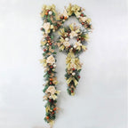 Decorated Artificial Pine Christmas Garland Mesh Ribbon - Image 8