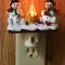 Snowman Campfire Plug In Night Light Flickering Flame Bulb - Image 6