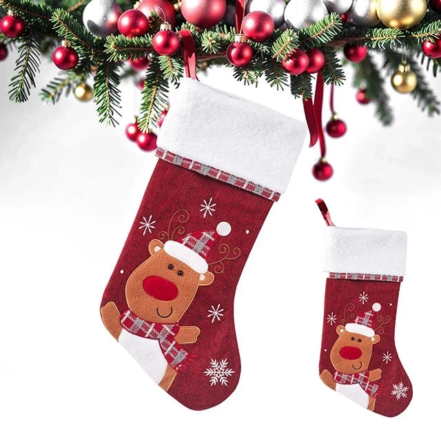 2 Pack Christmas Stockings Plush Cuff - Image 12