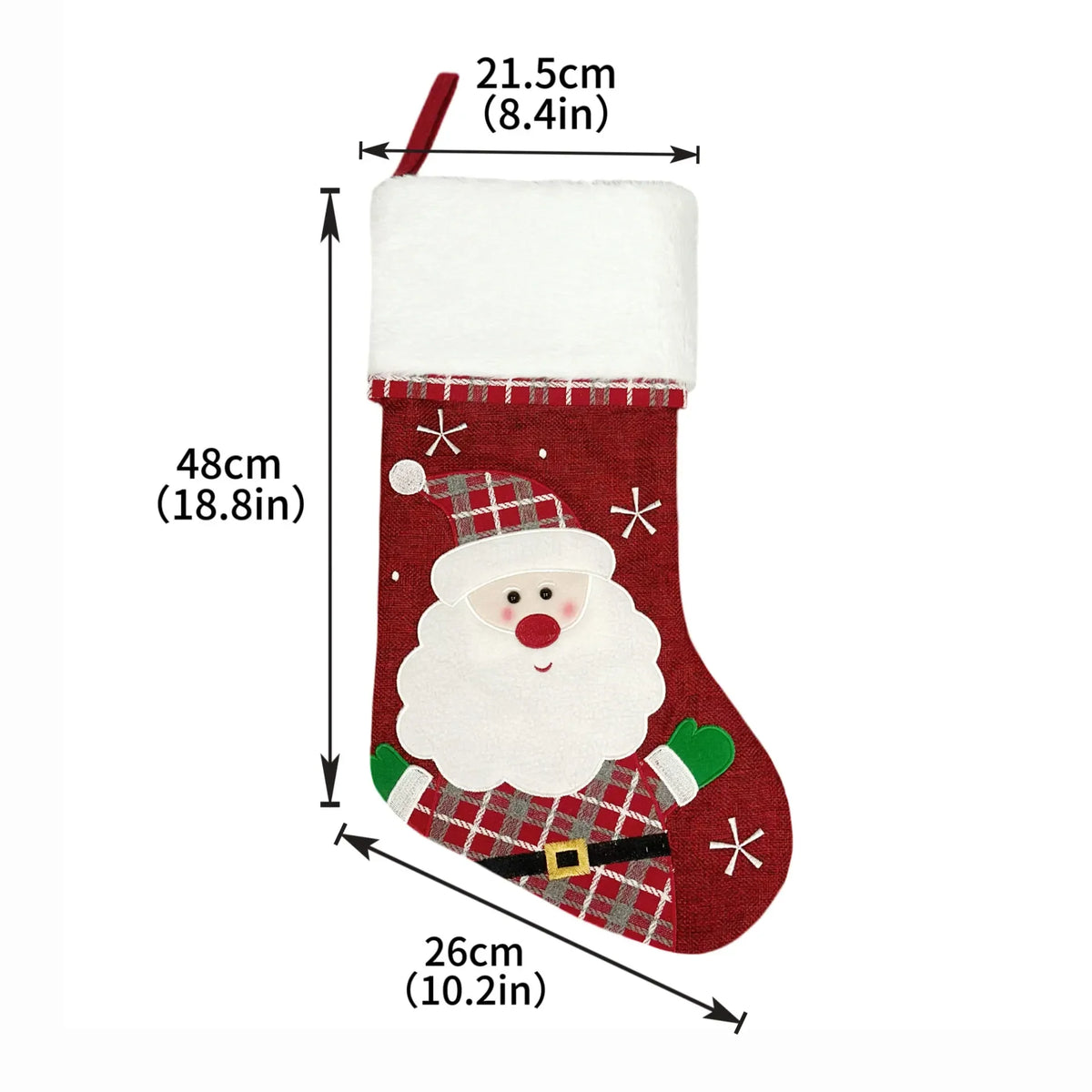 2 Pack Christmas Stockings Plush Cuff - Image 14