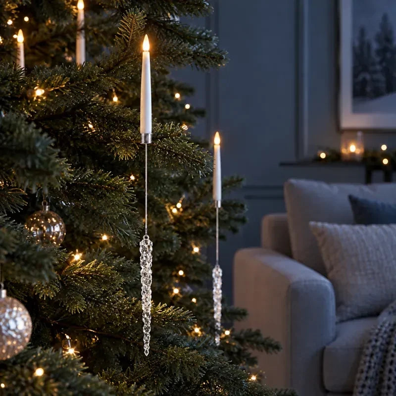 Hanging LED Christmas Tree Candles Flickering Flame - Image 12