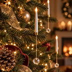 Hanging LED Christmas Tree Candles Flickering Flame - Image 2