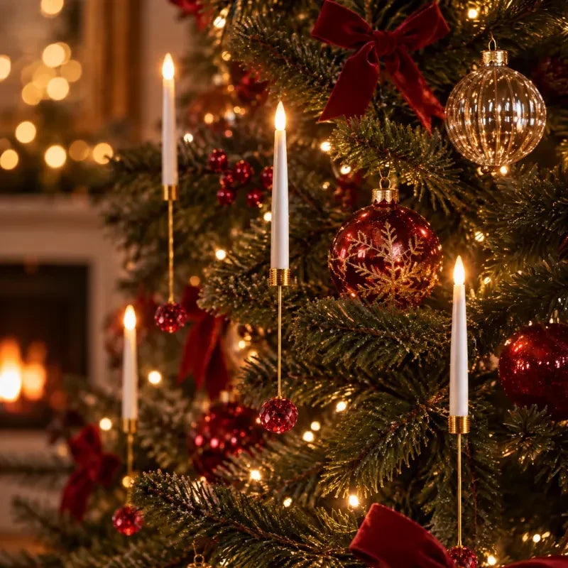 Hanging LED Christmas Tree Candles Flickering Flame - Image 7