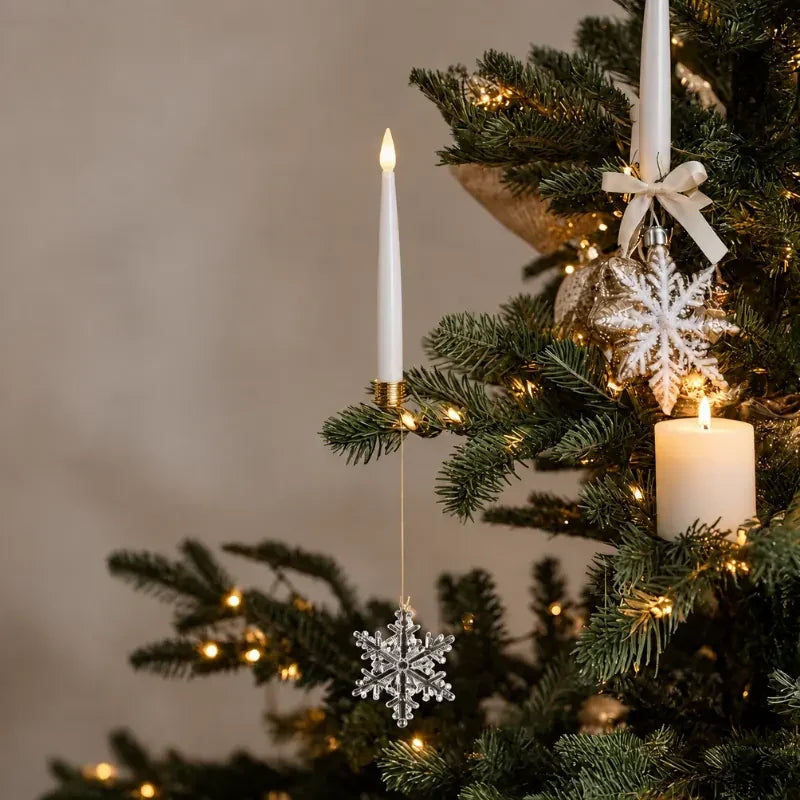Hanging LED Christmas Tree Candles Flickering Flame - Image 8