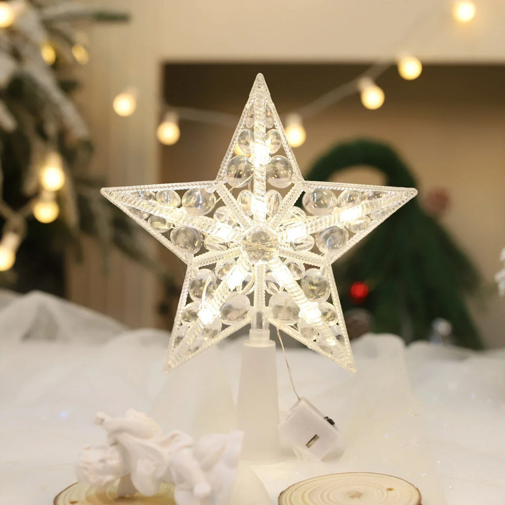 Star Christmas Tree Topper Battery Operated LED - Image 4