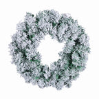 Artificial Pine Christmas Wreath Snow Flocked - Image 5