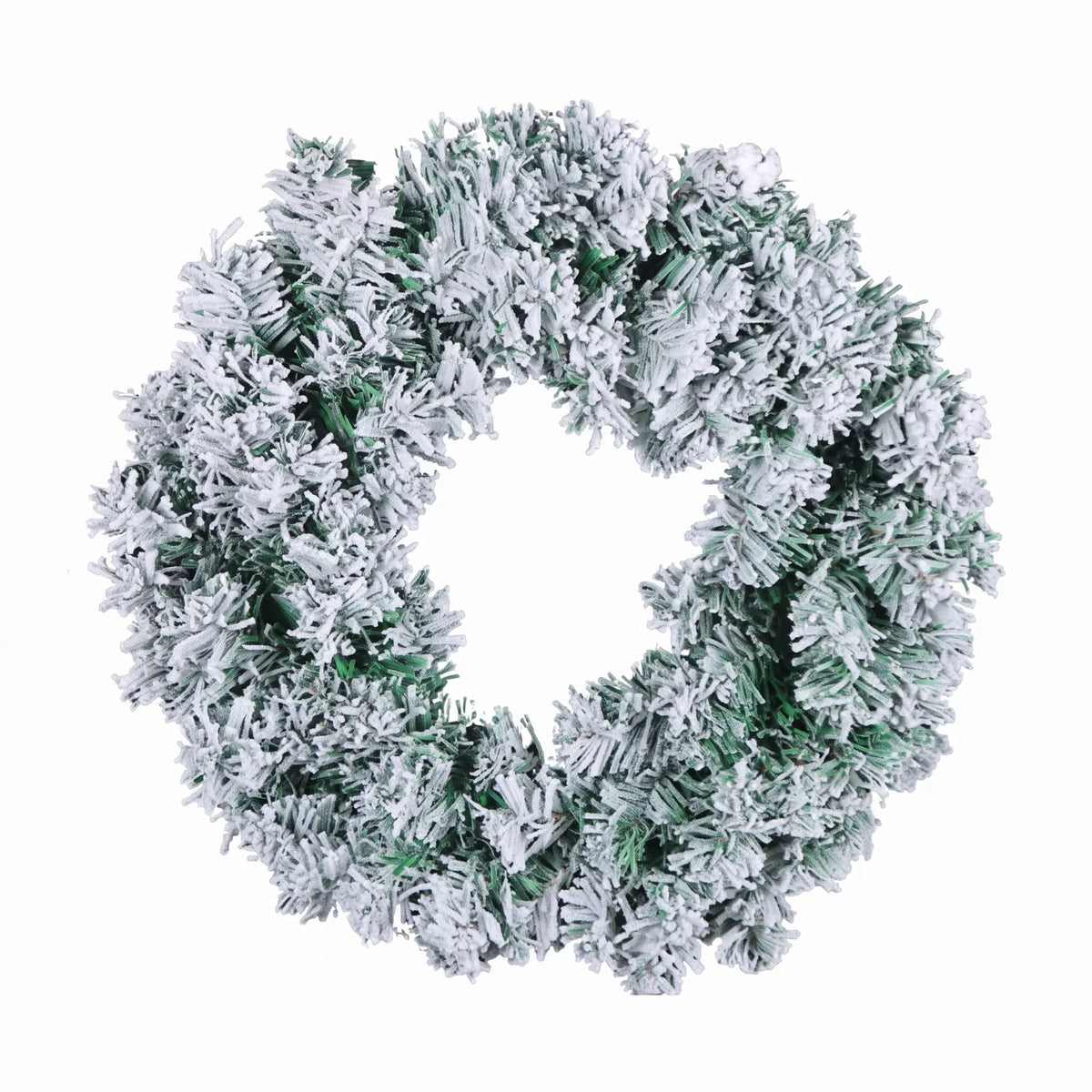Artificial Pine Christmas Wreath Snow Flocked - Image 5