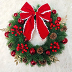 Artificial Pine Christmas Wreath Fairy Lights - Image 7