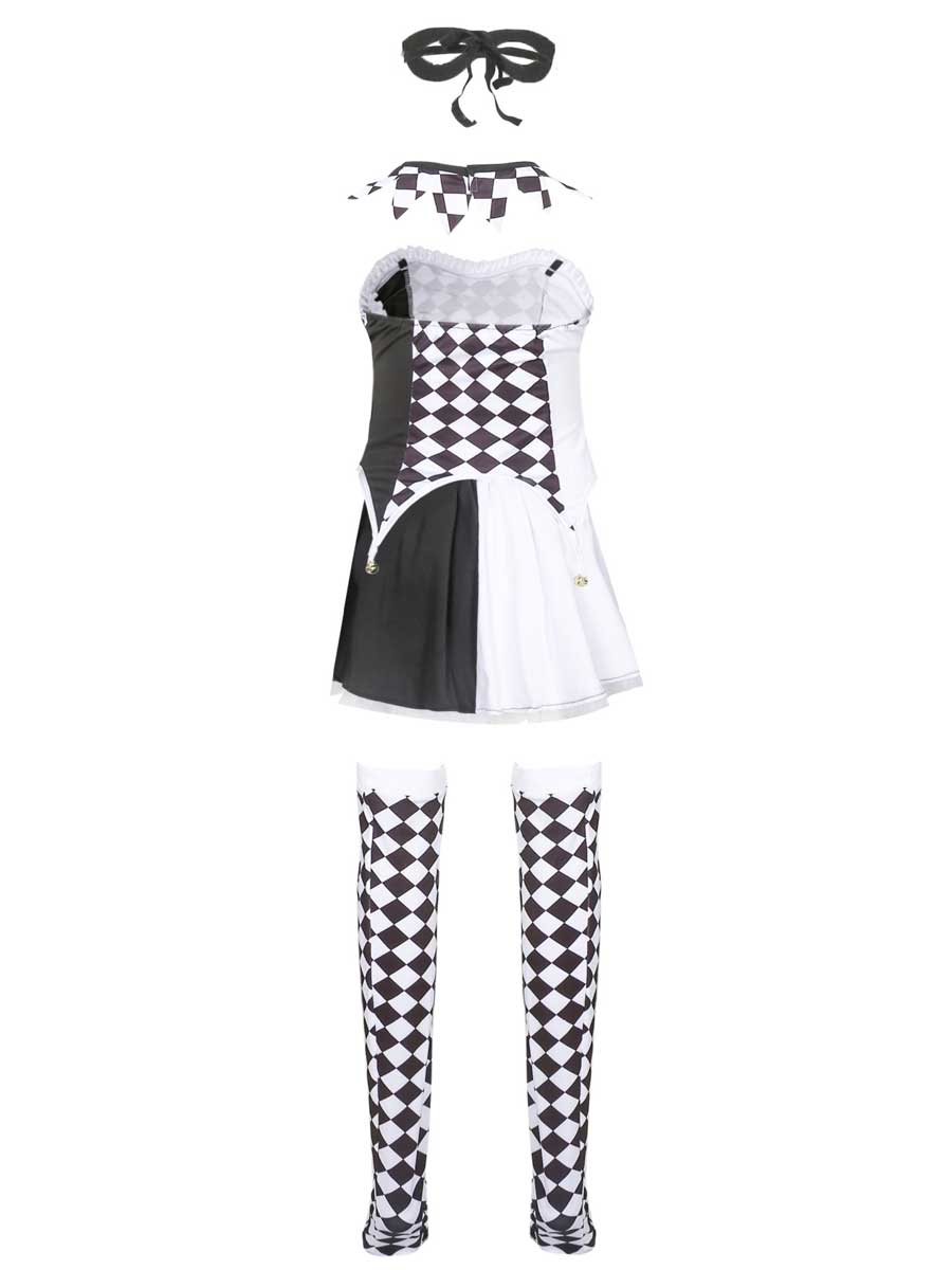 Women 5 Piece Clown Costume Set - Image 8