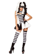 Women 5 Piece Clown Costume Set