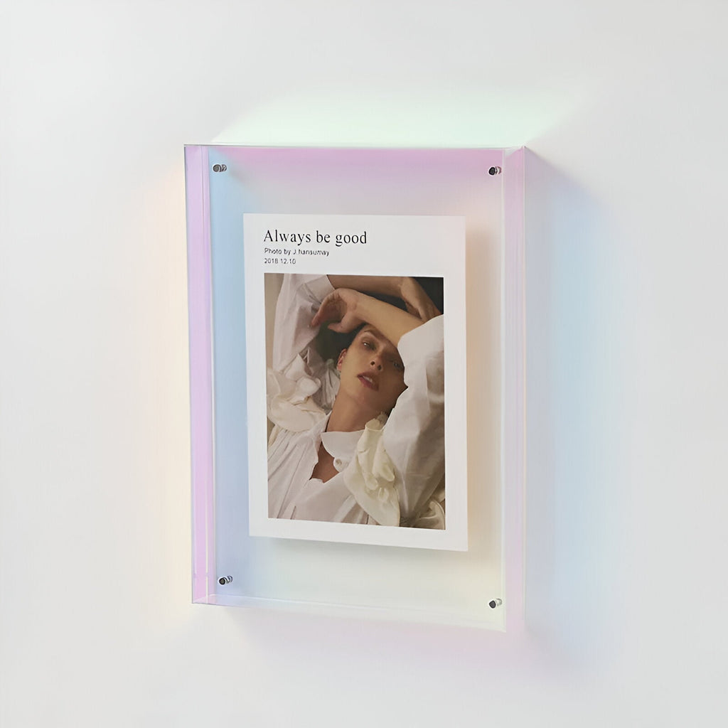 Coloured Transparent Photo Frame – Elegant Contemporary Showcase