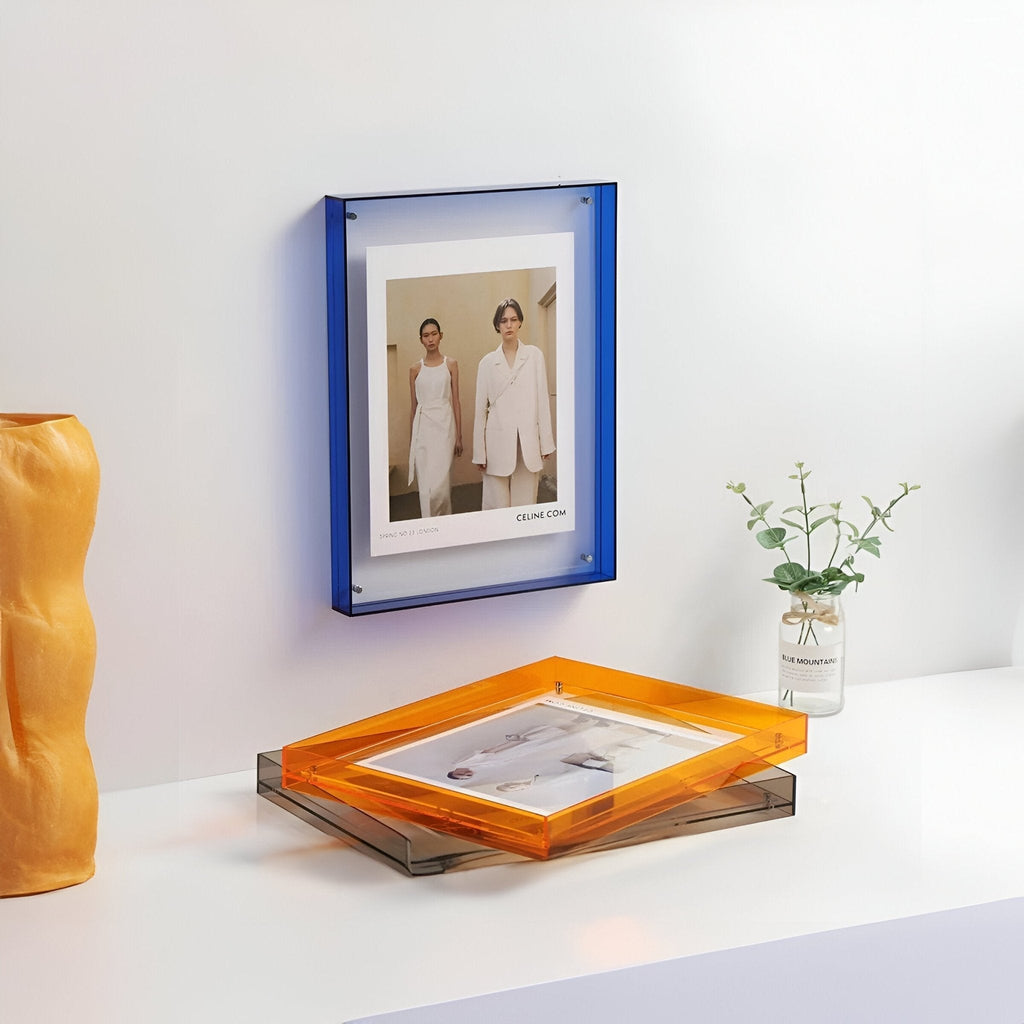 Coloured Transparent Photo Frame – Elegant Contemporary Showcase