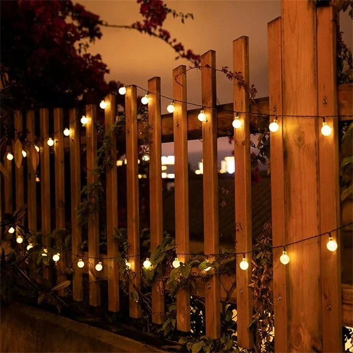 Solar Powered LED String Lights Outdoor Decorative Lighting