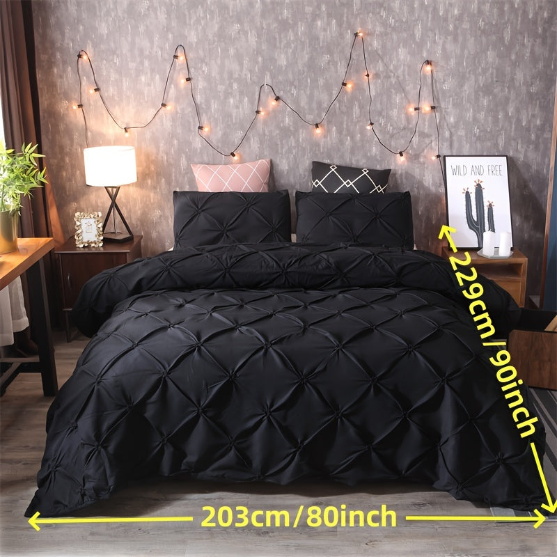 White Pintuck Quilts Cover Set