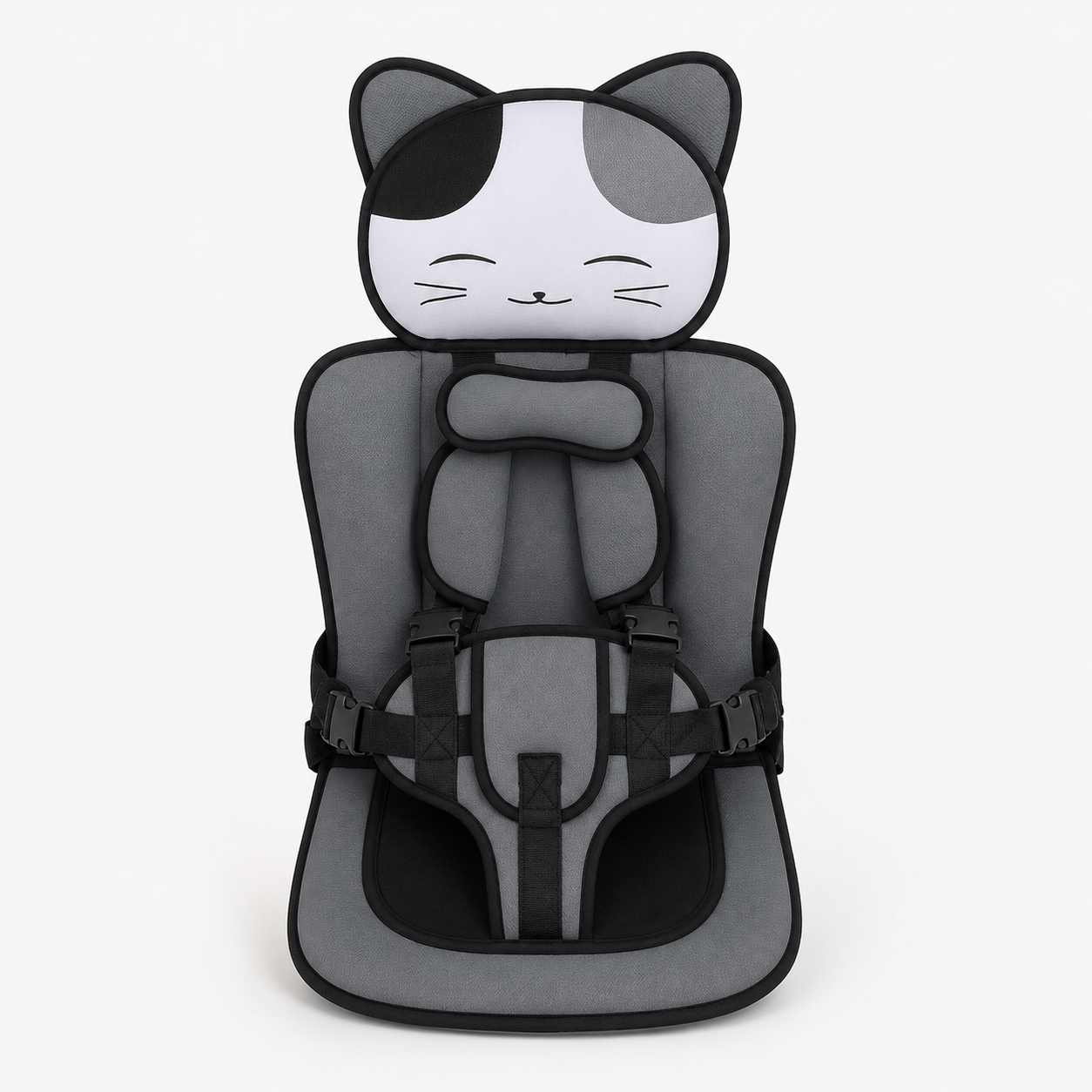 Cute Cat Kids Seat Cushion with Adjustable Straps