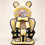 Children Car Seat Head Support Pillow with Bear Design