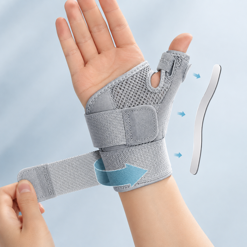 Adjustable Thumb & Wrist Stabilizer, Flexible Support Splint