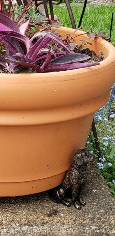 Decorative Animal Plant Pots Holders Set