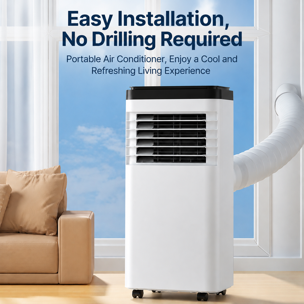 Portable Air Conditioner 7000 BTU | 4-in-1 Cooling, Heating, Fan & Dehumidifier