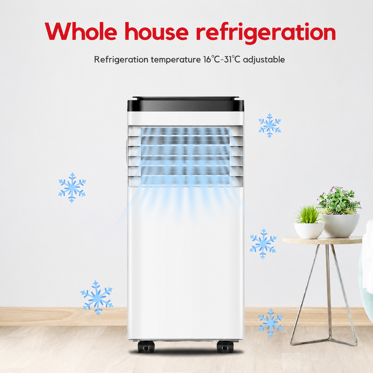 Portable Air Conditioner 7000 BTU | 4-in-1 Cooling, Heating, Fan & Dehumidifier
