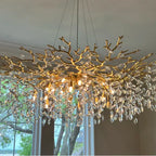 Branch Style Crystal Ceiling Light Decorative Indoor Lighting Fixture