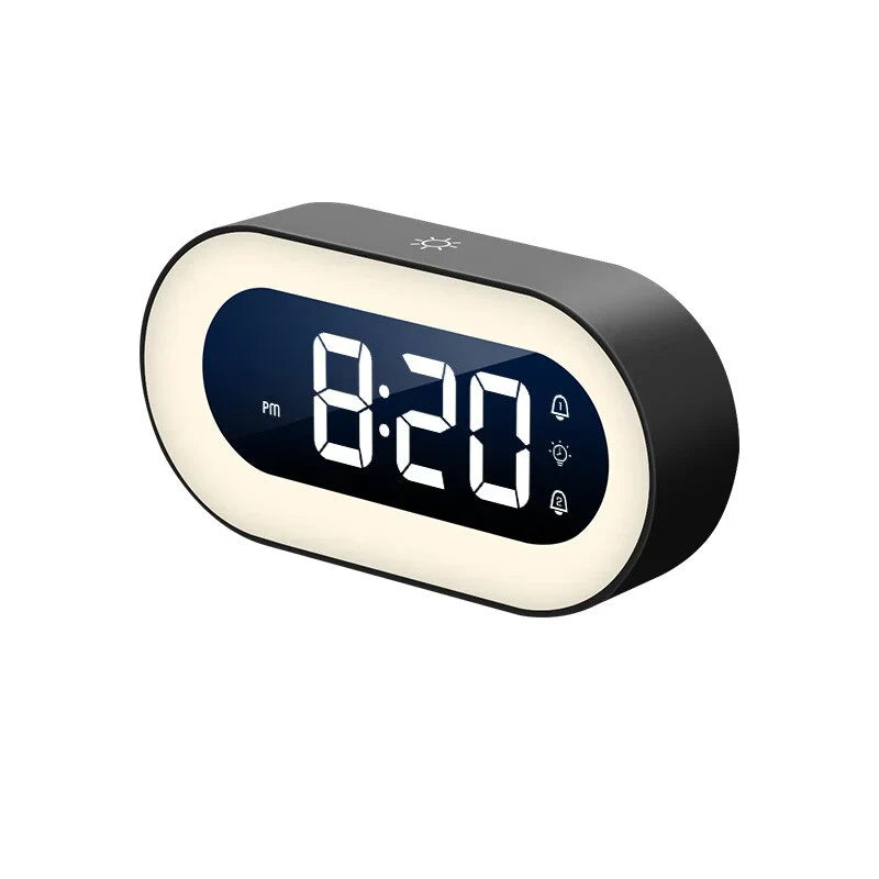 Digital Sunrise Alarm Clock LED Time Display and Night Light