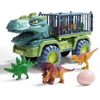 Kids Dinosaur Playset Prehistoric Truck Toy with Figures