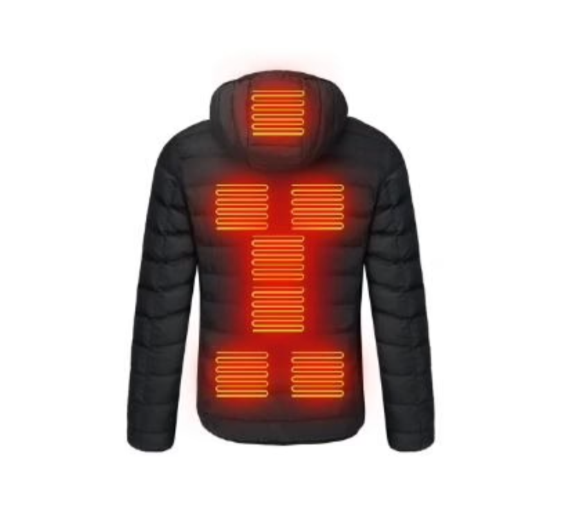 Unisex Heated Jacket Rechargeable Winter Coat with Heat Settings