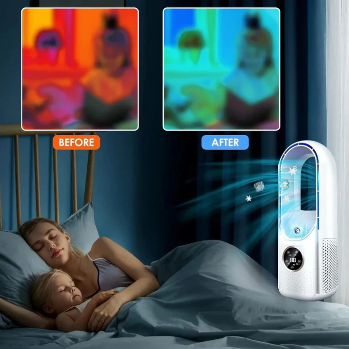 Bladeless Portable Air Conditioner Compact Quiet Cooling Unit