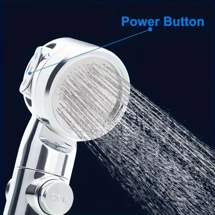 Portable USB Rechargeable Water Pump Shower Head - Image 2