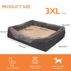 Orthopedic Dog Beds with Cushioned Sides