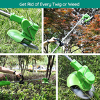 Electric Cordless Grass Trimmer Rechargeable Garden Trimming Tool