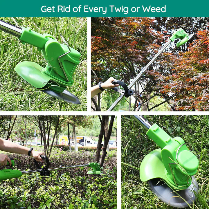 Electric Cordless Grass Trimmer Rechargeable Garden Trimming Tool