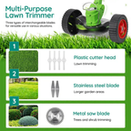 Electric Cordless Grass Trimmer Rechargeable Garden Trimming Tool