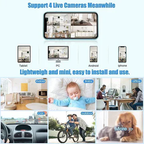 Mini Wireless Security Camera Live Video Feed with Motion Detection