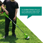 Electric Cordless Grass Trimmer Rechargeable Garden Trimming Tool