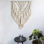 Macrame Wall Hanging Handwoven Boho Cotton Fringe Tapestry Bedroom Decor - Image 4